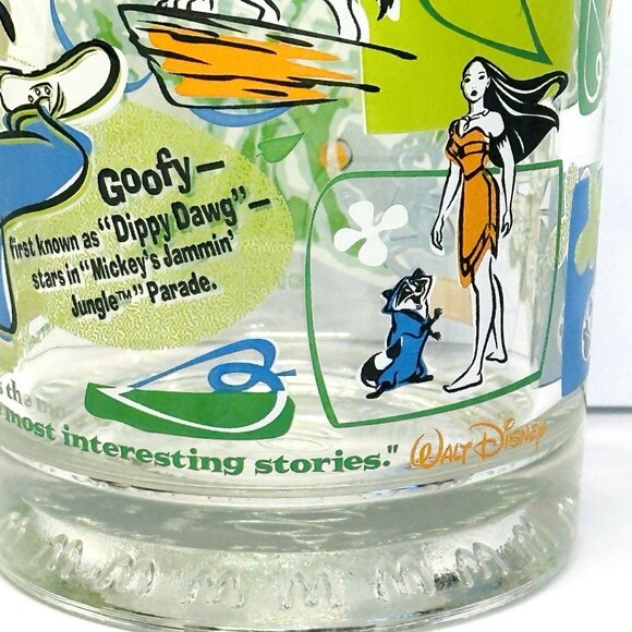 Walt Disney 100 Years of Magic Tumbler Glass Macdonalds Mickey Mouse Goofy - Picture 7 of 10